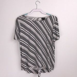 Black & white stripped blouse